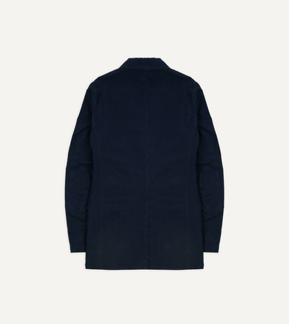 Drake's Navy Cotton-Linen Double Layer Games Blazer
