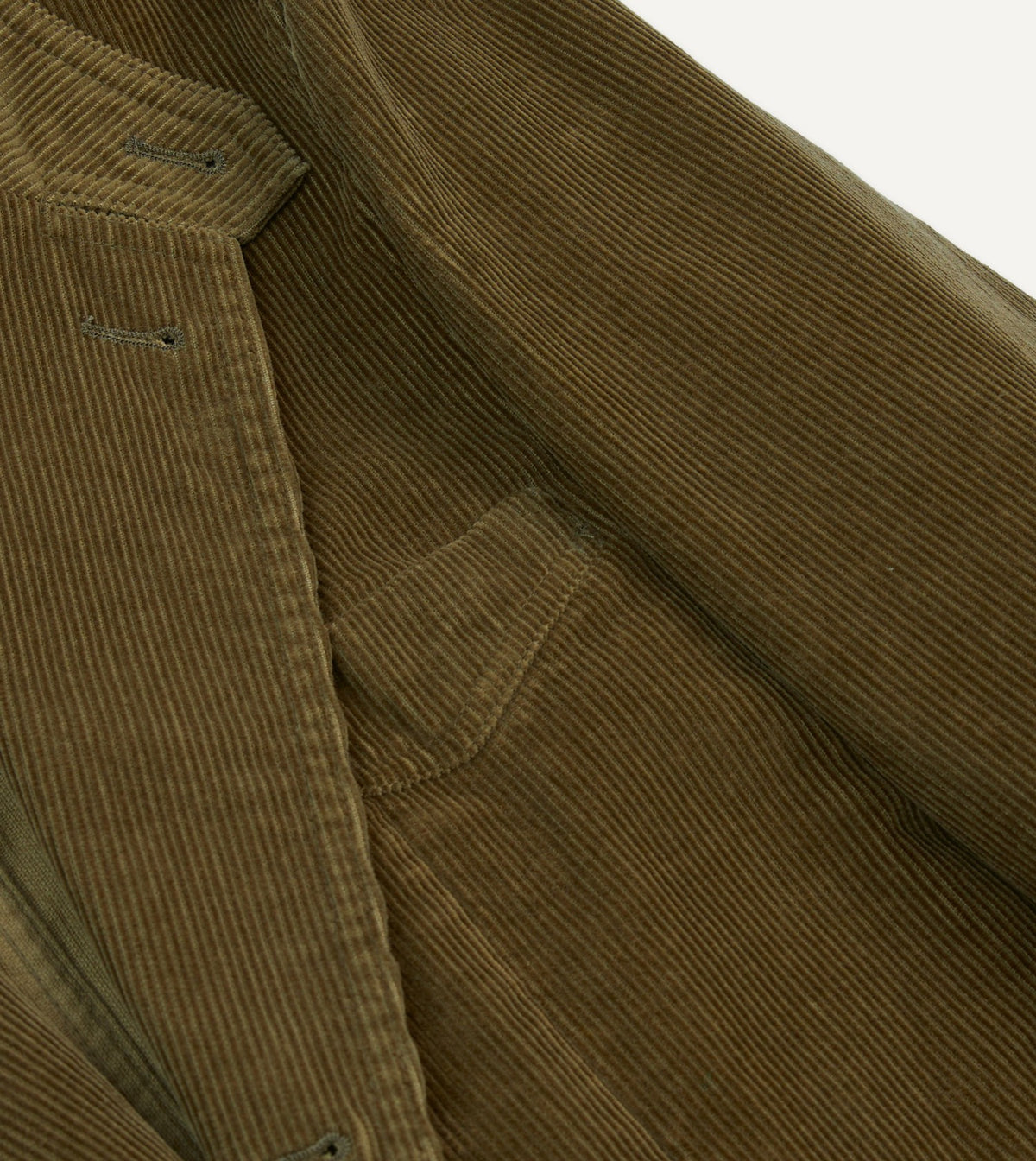 Drake's Olive Cotton Corduroy Field Games Blazer