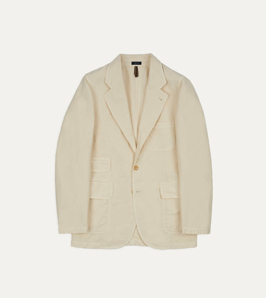 Drake's Ecru Cotton-Linen Games Blazer Mk. IV