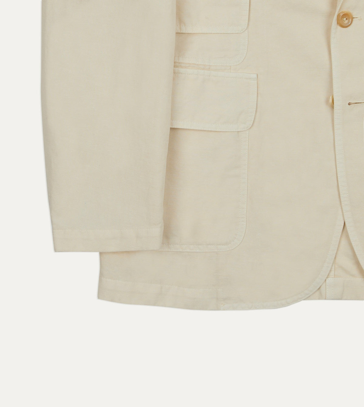 Drake's Ecru Cotton-Linen Games Blazer Mk. IV