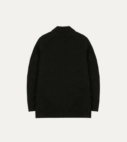 Drake's Drake's by A. Levine Black Cotton-Linen Games Blazer Mk. IV