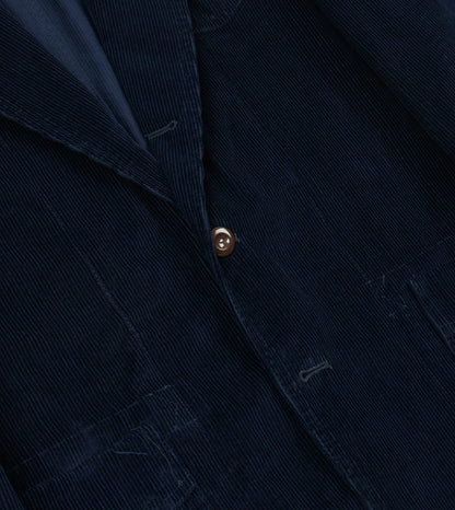 Drake's Navy Cotton Corduroy Field Games Blazer