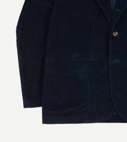 Drake's Navy Cotton Corduroy Field Games Blazer