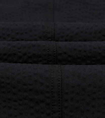 Drake's Black Seersucker Games Trousers