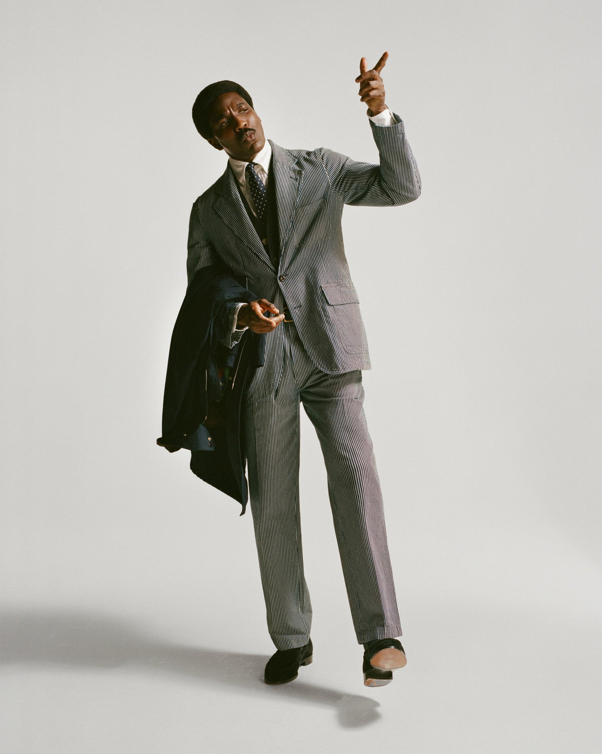 Drake's Indigo Hickory Stripe Games Blazer Mk. IV