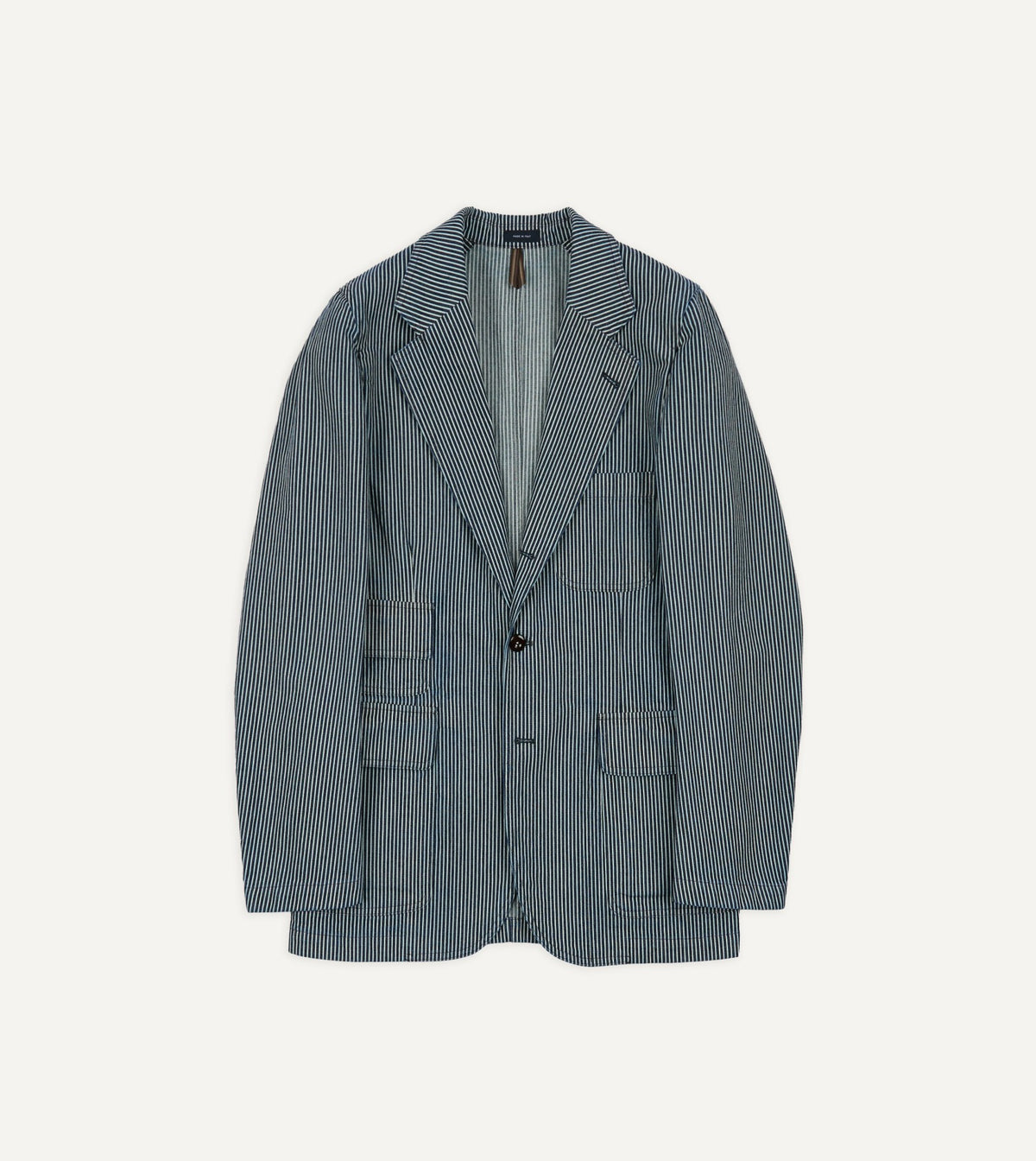 Drake's Indigo Hickory Stripe Games Blazer Mk. IV