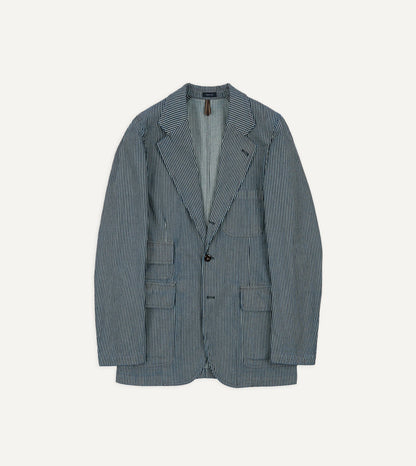 Drake's Indigo Hickory Stripe Games Blazer Mk. IV