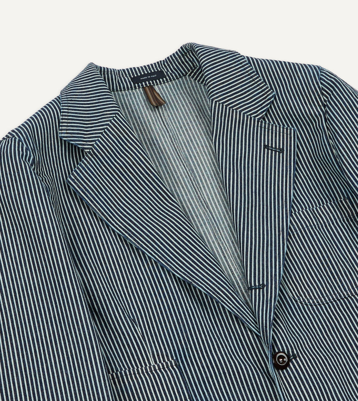 Drake's Indigo Hickory Stripe Games Blazer Mk. IV