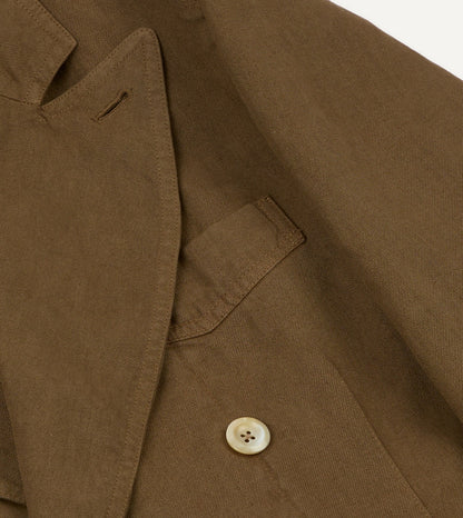 Drake's Brown Linen Gabardine Games Blazer Mk. III