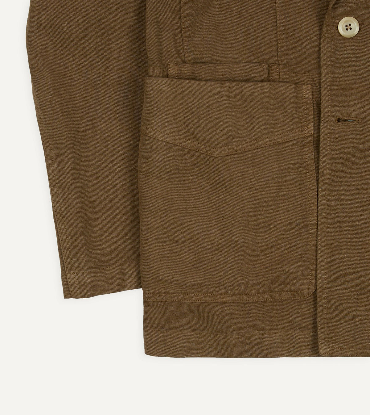 Drake's Brown Linen Gabardine Games Blazer Mk. III