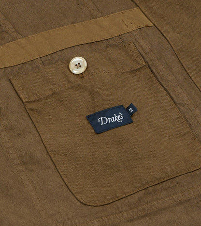 Drake's Brown Linen Gabardine Games Blazer Mk. III