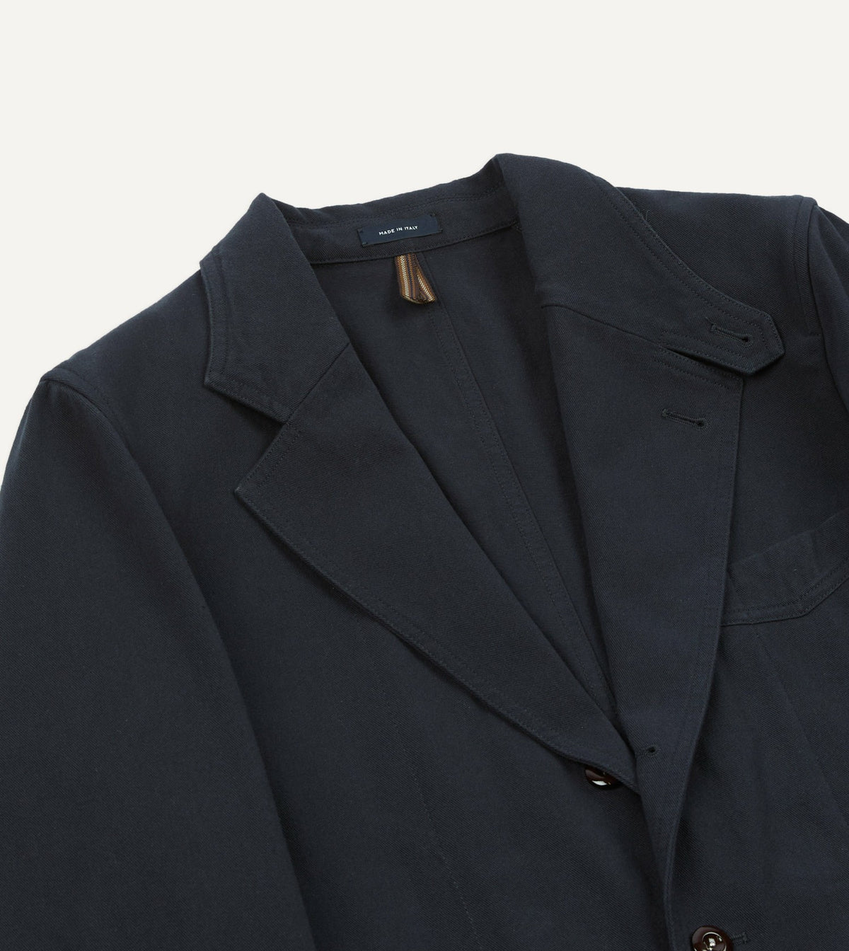 Drake's Navy Cotton Twill Field Games Blazer