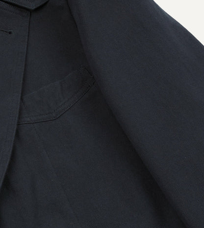 Drake's Navy Cotton Twill Field Games Blazer