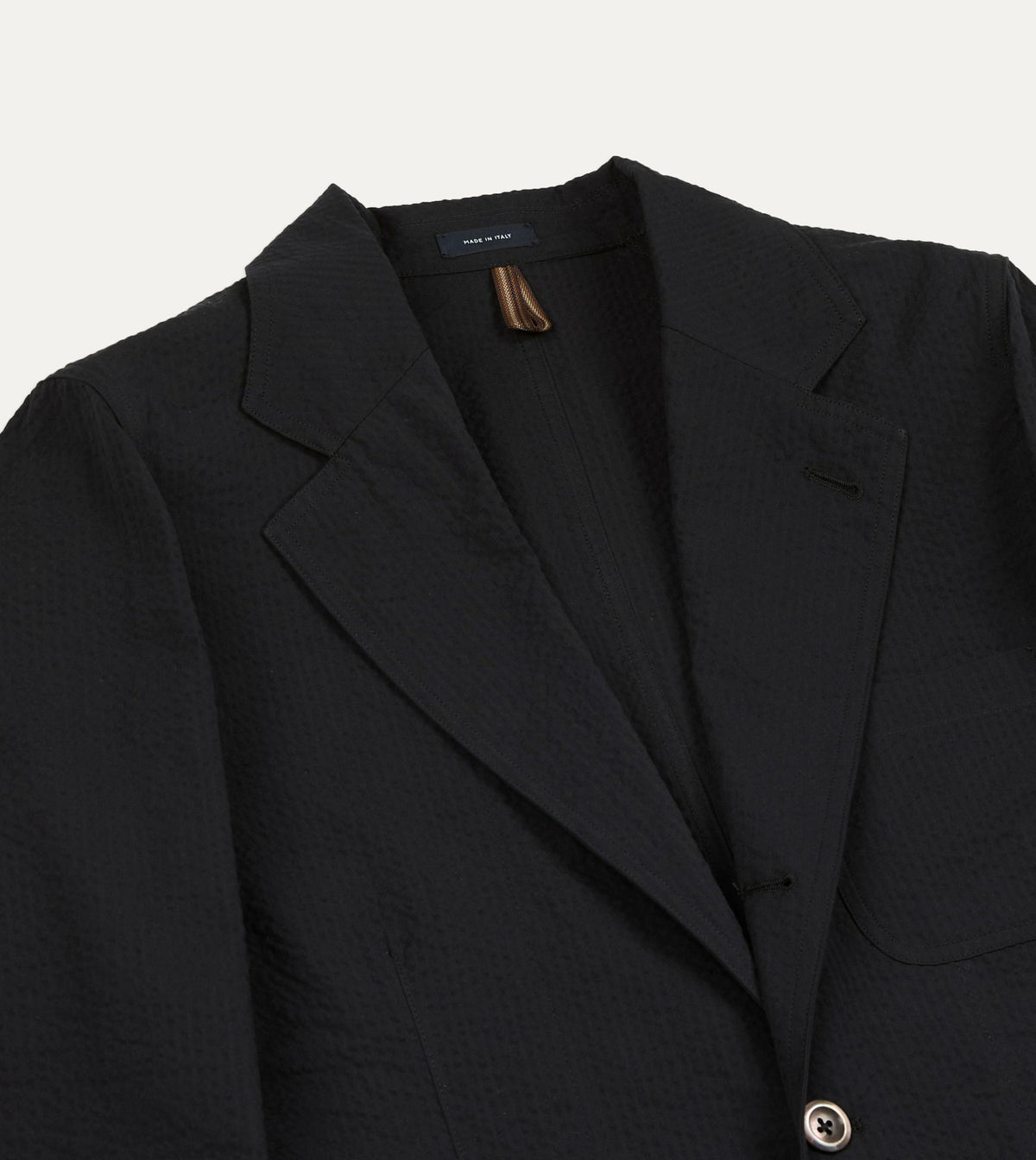 Drake's Black Seersucker Games Blazer Mk. I
