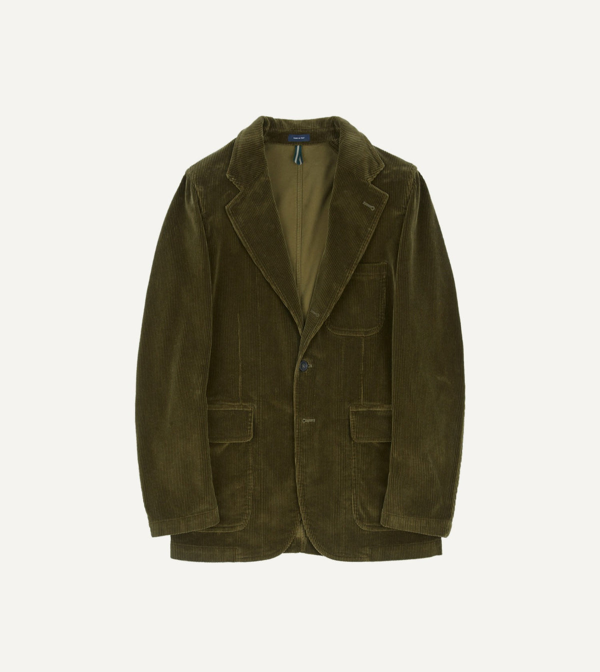 Drake's Olive Cotton Corduroy Games Blazer Mk. I