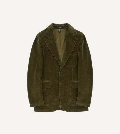 Drake's Olive Cotton Corduroy Games Blazer Mk. I