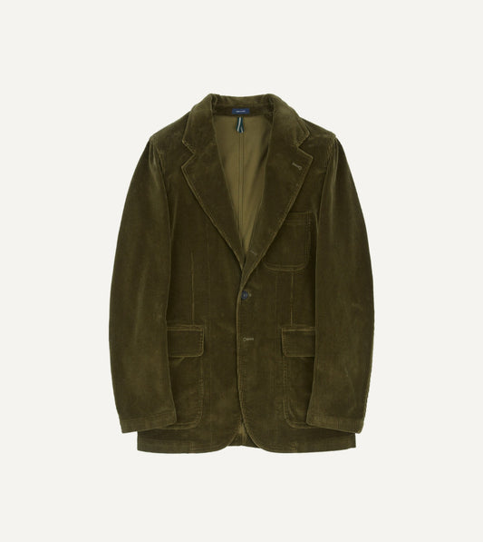 Drake's Olive Cotton Corduroy Games Blazer Mk. I