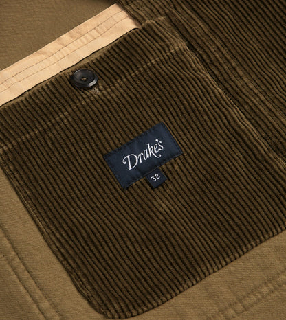 Drake's Olive Cotton Corduroy Games Blazer Mk. I