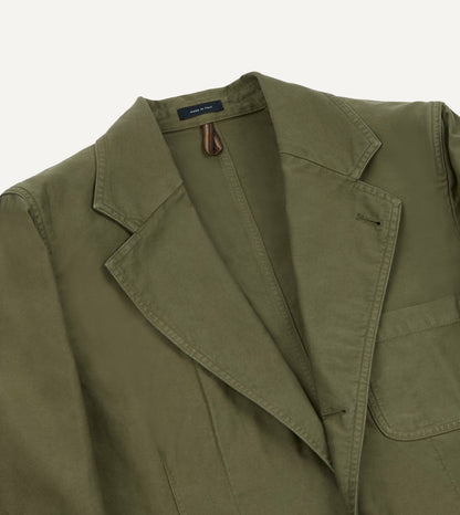 Drake's Olive Summer Moleskin Games Blazer Mk. I
