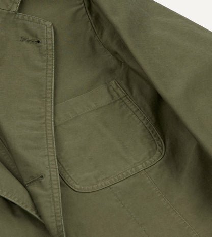 Drake's Olive Summer Moleskin Games Blazer Mk. I