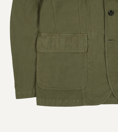 Drake's Olive Summer Moleskin Games Blazer Mk. I