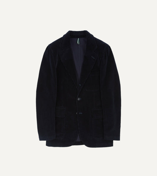 Drake's Navy Cotton Corduroy Games Blazer Mk. I