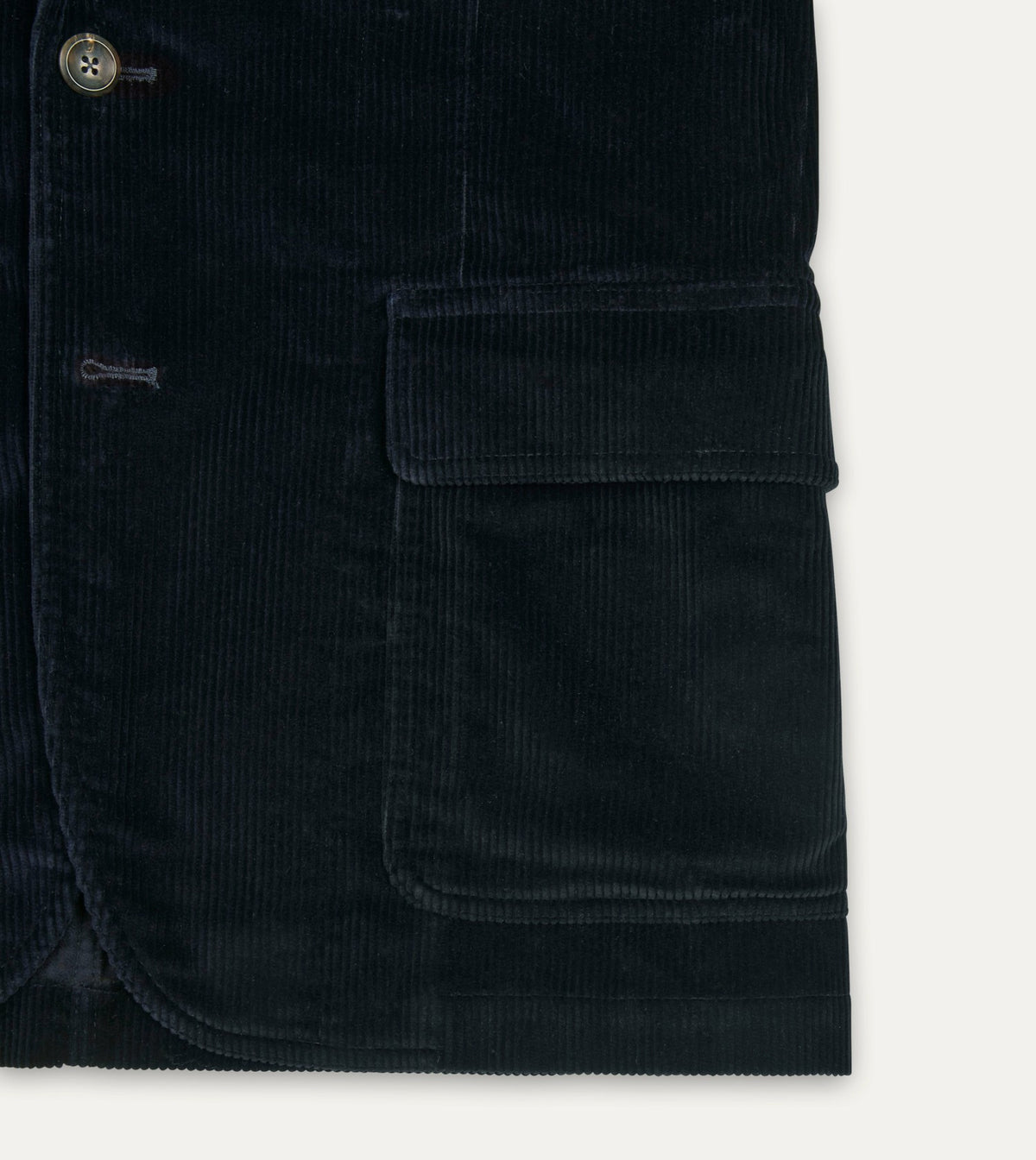 Drake's Navy Cotton Corduroy Games Blazer Mk. I