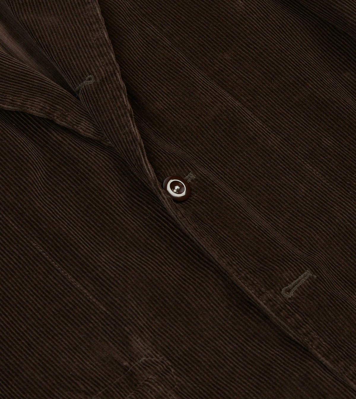 Drake's Brown Cotton Corduroy Field Games Blazer