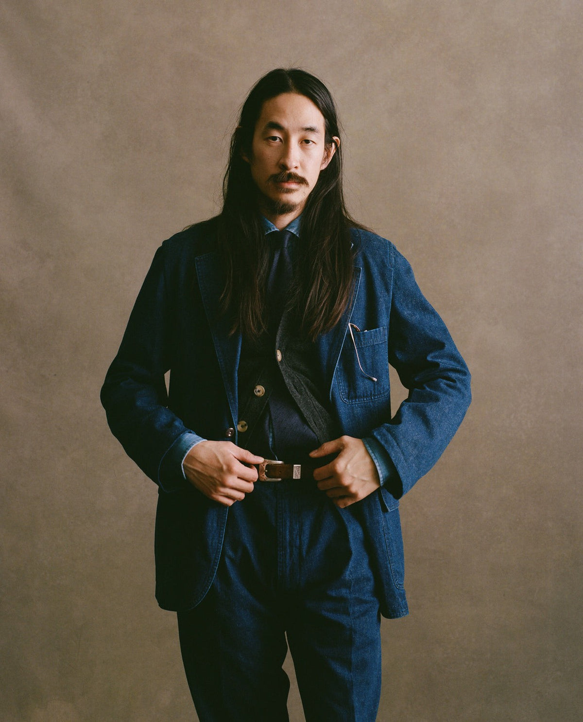 Drake's Indigo Cotton-Linen Games Blazer Mk. I