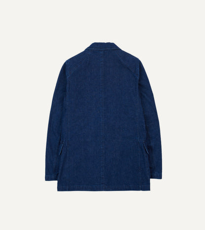 Drake's Indigo Cotton-Linen Games Blazer Mk. I