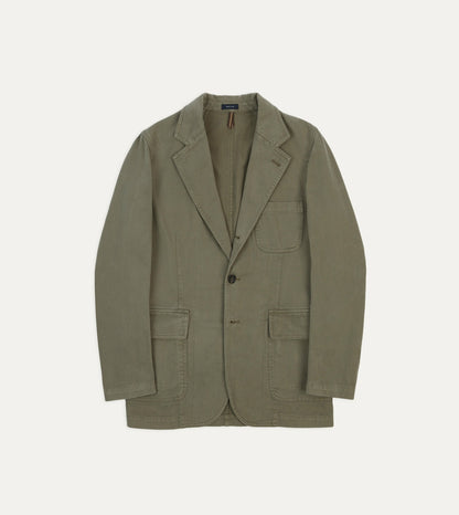 Drake's Khaki Heavy Cotton Twill Games Blazer Mk. I