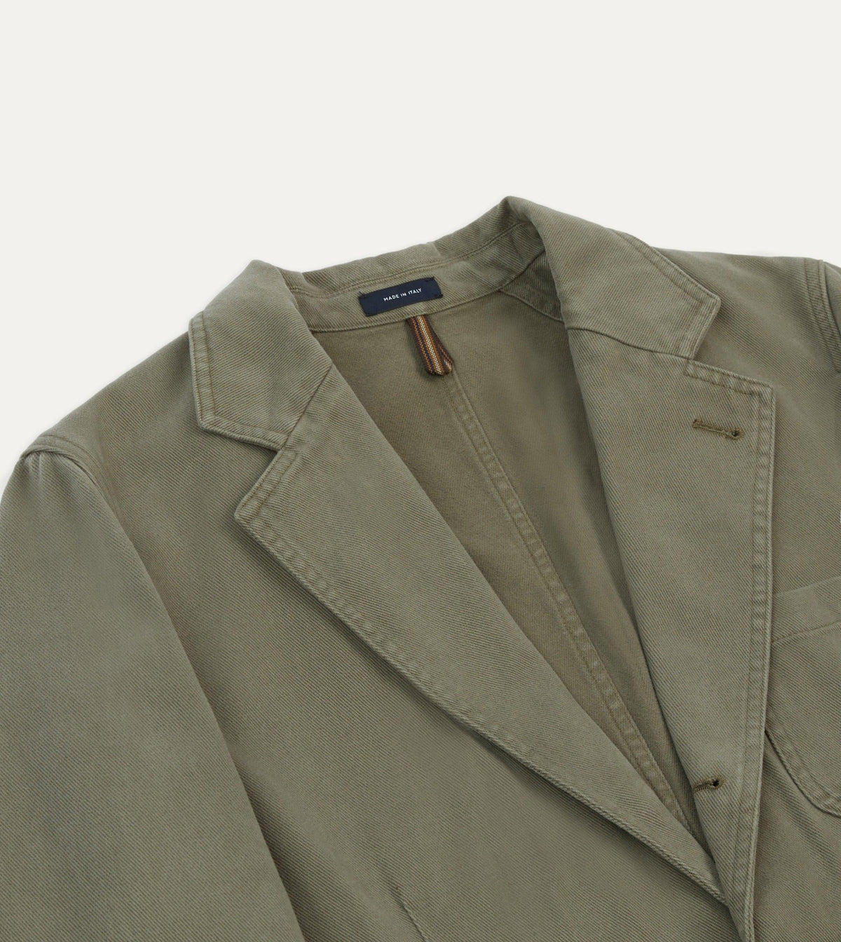 Drake's Khaki Heavy Cotton Twill Games Blazer Mk. I