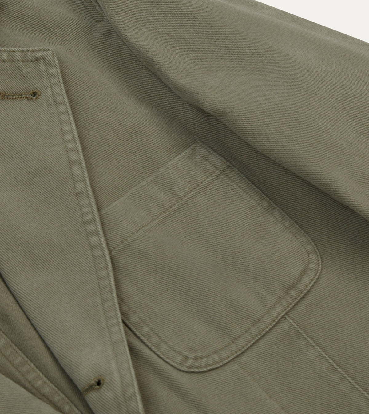 Drake's Khaki Heavy Cotton Twill Games Blazer Mk. I