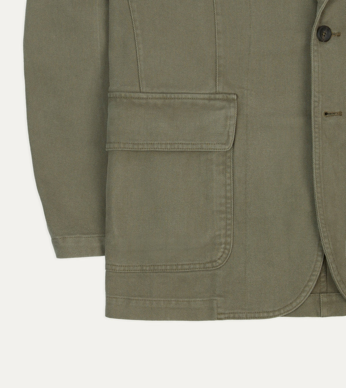 Drake's Khaki Heavy Cotton Twill Games Blazer Mk. I