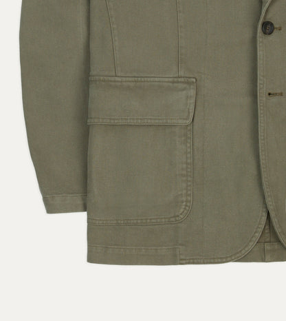 Drake's Khaki Heavy Cotton Twill Games Blazer Mk. I