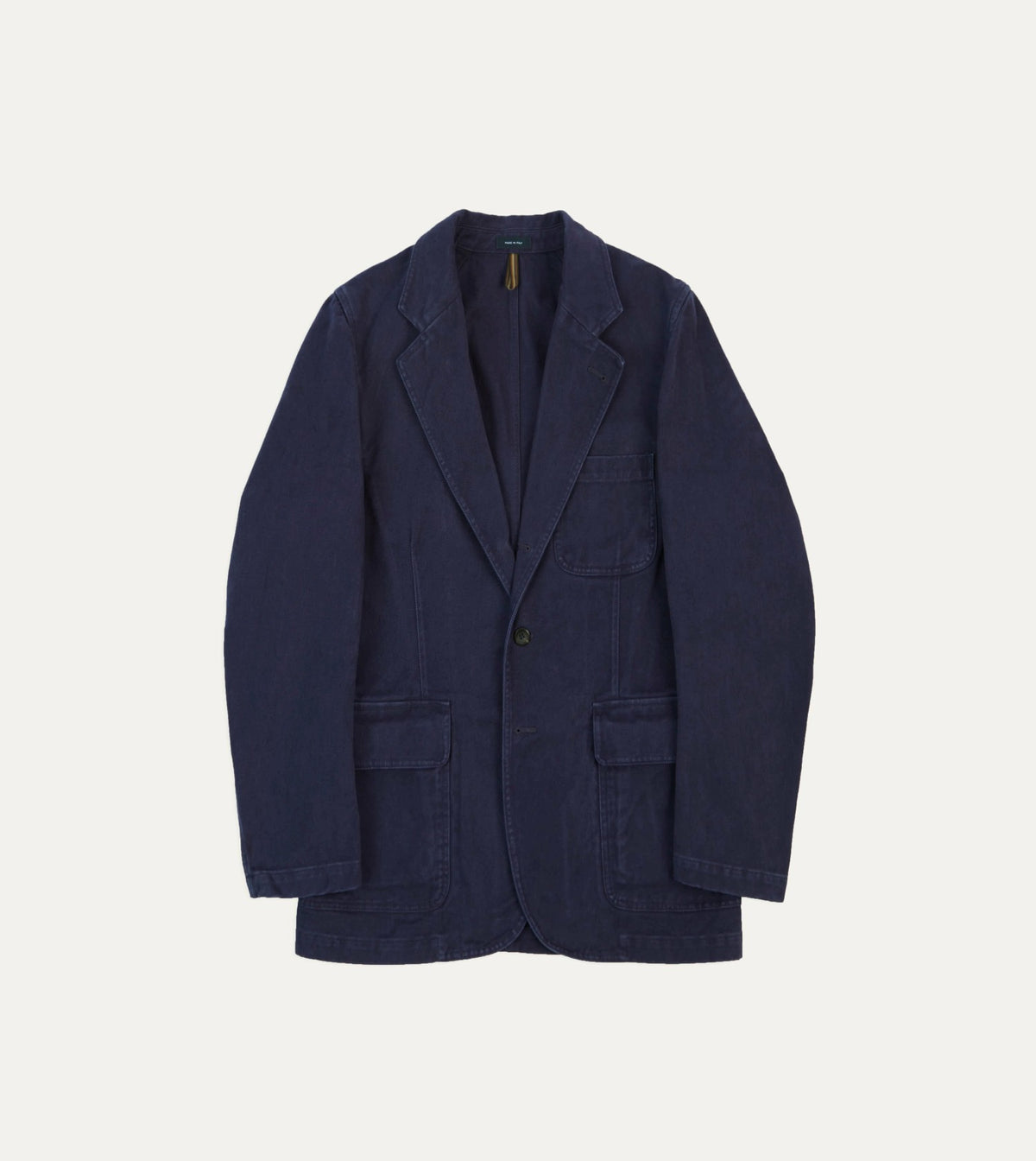 Drake's Indigo Heavy Cotton Twill Games Blazer Mk. I