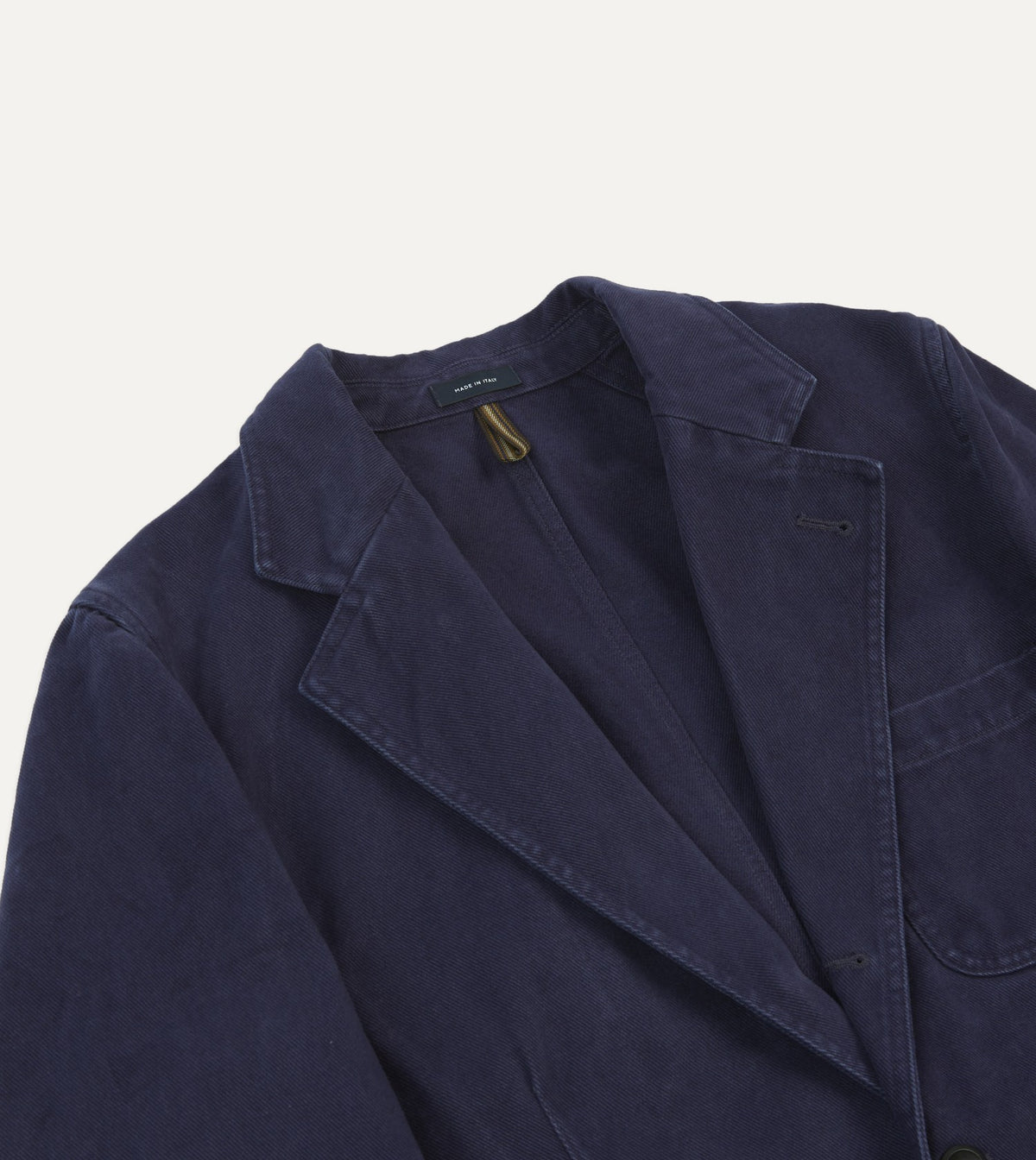 Drake's Indigo Heavy Cotton Twill Games Blazer Mk. I