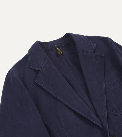 Drake's Indigo Heavy Cotton Twill Games Blazer Mk. I
