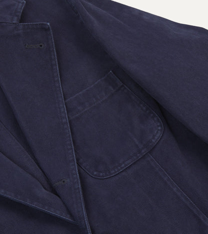 Drake's Indigo Heavy Cotton Twill Games Blazer Mk. I