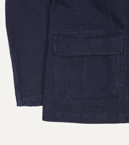 Drake's Indigo Heavy Cotton Twill Games Blazer Mk. I
