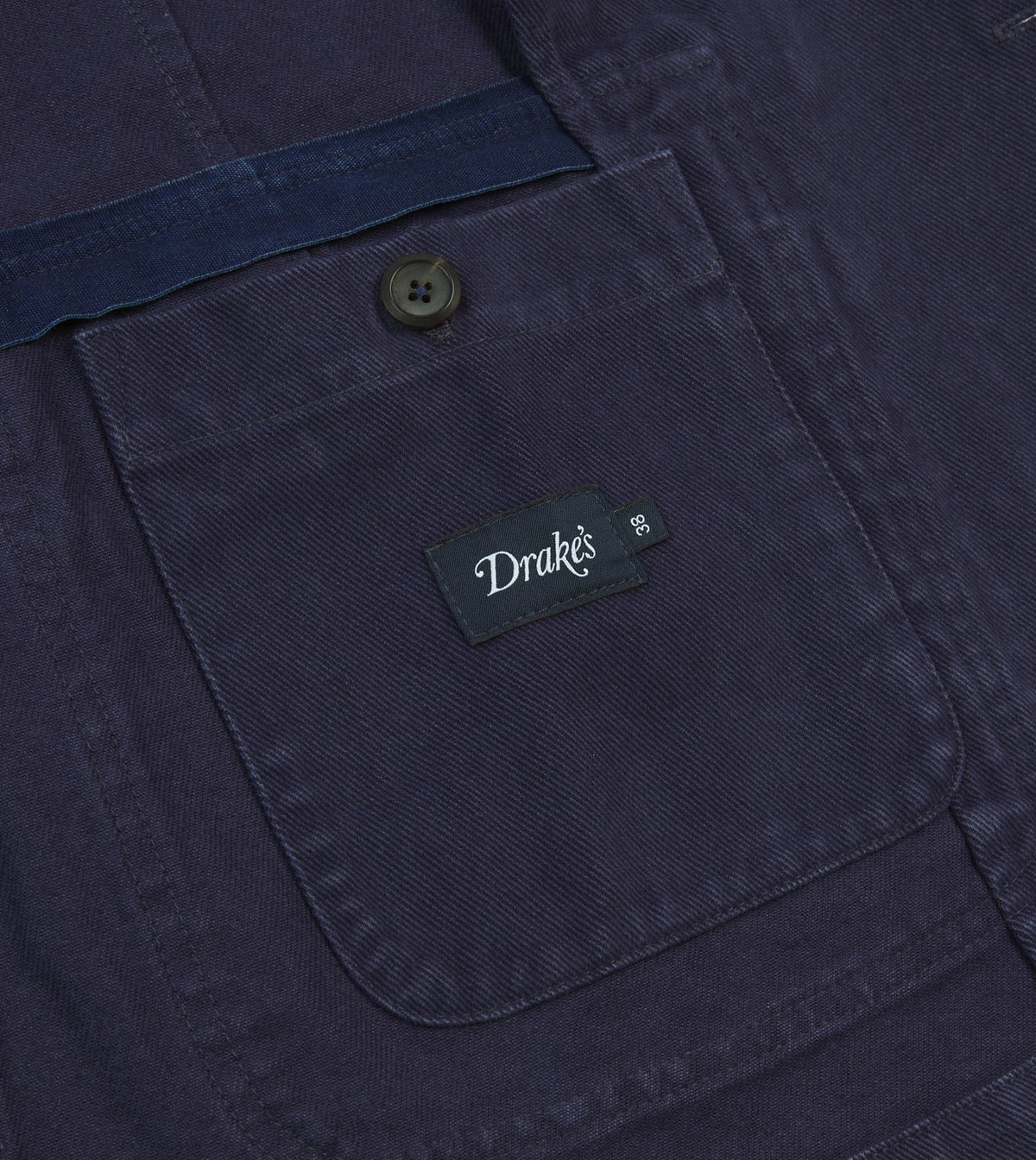Drake's Indigo Heavy Cotton Twill Games Blazer Mk. I