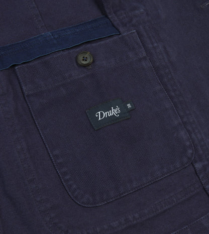 Drake's Indigo Heavy Cotton Twill Games Blazer Mk. I