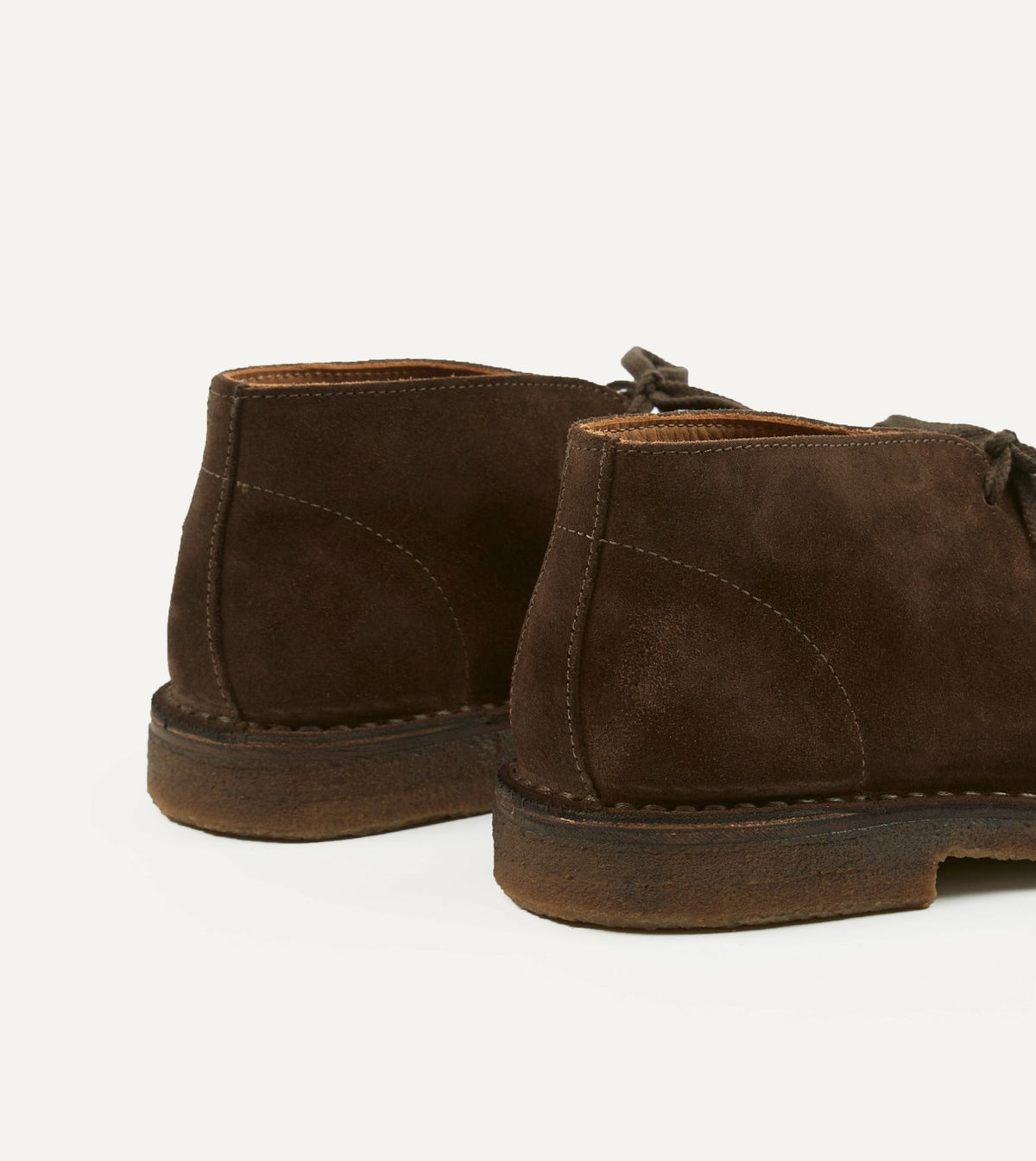 Drake's Crosby Moc-Toe Chukka Boot Brown Suede