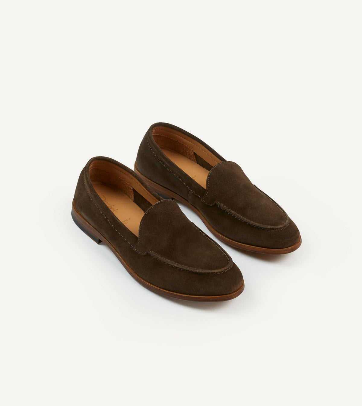 Drake's Brown Suede Henri Summer Loafer