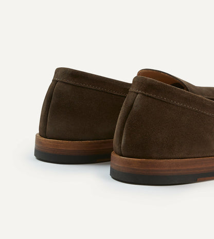 Drake's Brown Suede Henri Summer Loafer