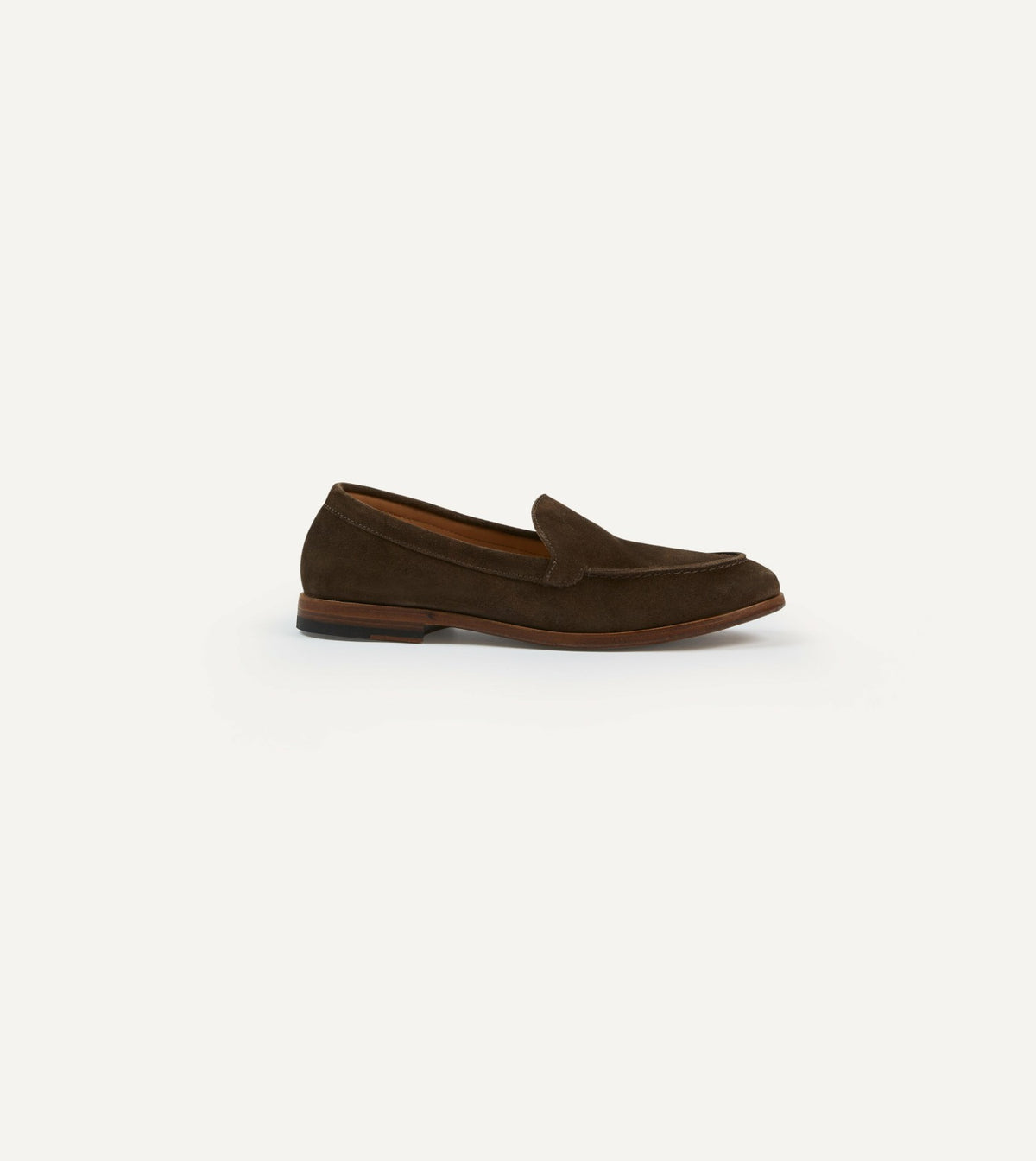 Drake's Brown Suede Henri Summer Loafer
