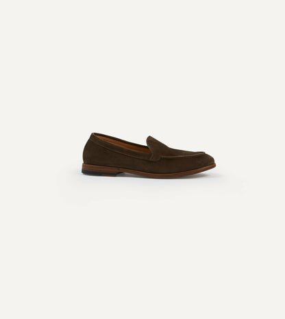 Drake's Brown Suede Henri Summer Loafer