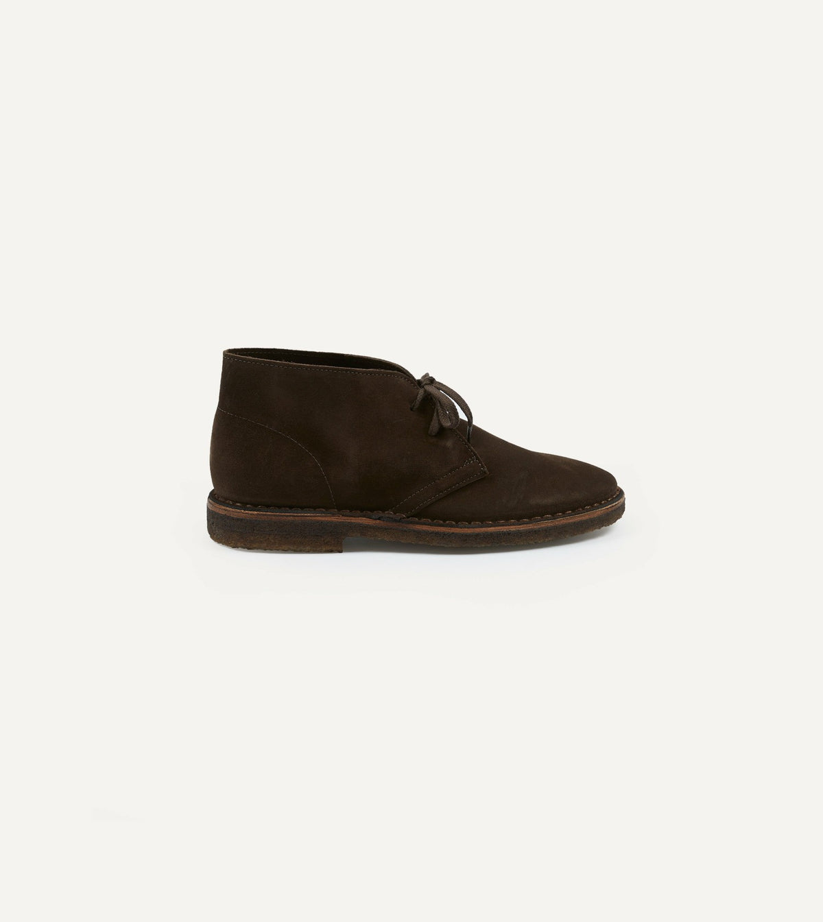 Drake's Clifford Desert Boot Dark Brown Suede