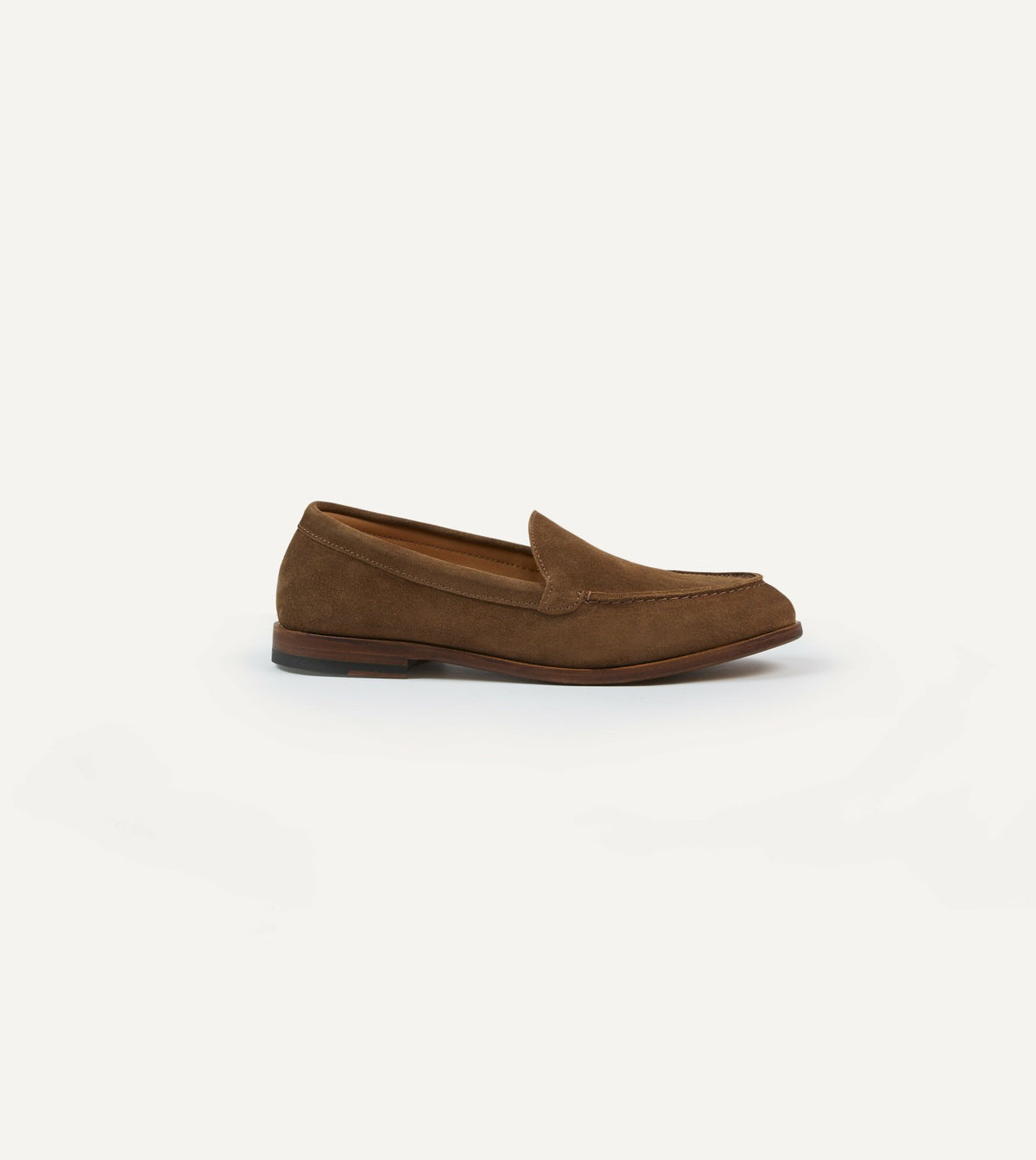 Drake's Light Brown Suede Henri Summer Loafer