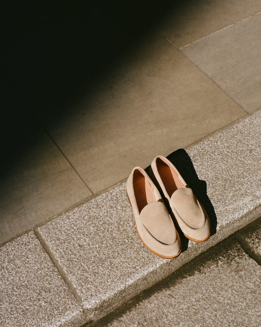 Drake's Sand Suede Henri Summer Loafer